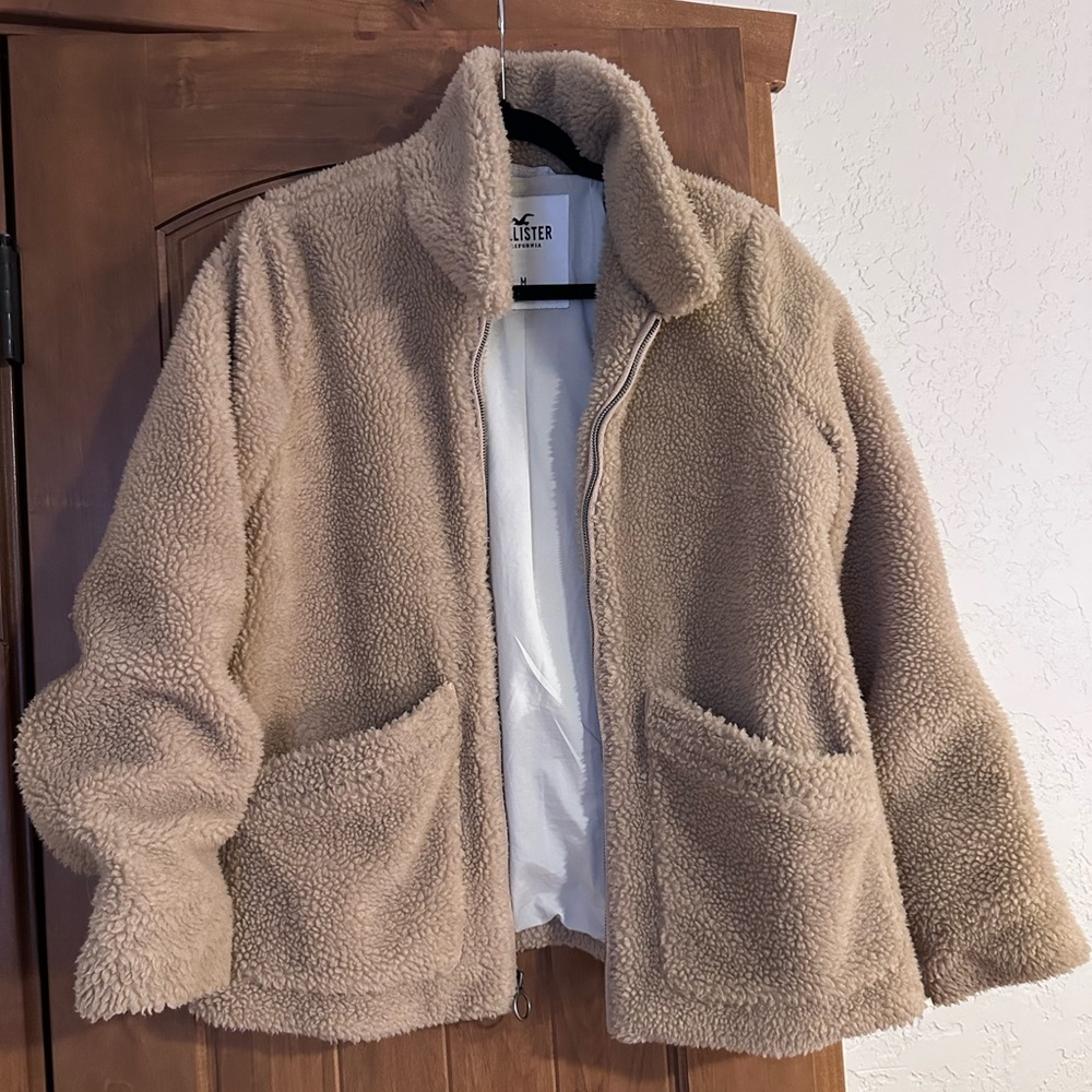 Hollister Tan Sherpa Jacket